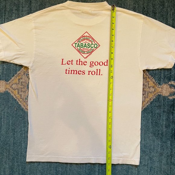 Vintage Tabasco Shirt 90s Louisiana Official Merch Medium Single Stitch USA Made - Picture 5 of 5